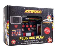 Fizz Creations Asteroids Plug & Play HDMI Arcade Console de jeu avec contrôleur sans fil Jeu rétro classique pour TV Famille Rétro Gaming, cadeau nostalgique