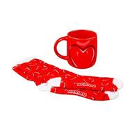 Fizz Creations Coffret cadeau avec mug et chaussettes Motif cœur et cœur Haribo Starmix Capacité 460 ml Taille unique Produit sous licence officielle Haribo