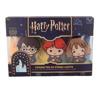 Fizz Creations Guirlande lumineuse 2D Harry Potter. Personnages emblématiques Harry, Ron et Hermione. Design Chibi mignon, LED blanc chaud avec un cordon de 2,5 m alimenté par USB. Sous licence