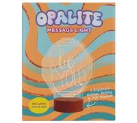 Fizz Creations Lampe LED en acrylique avec message inscriptible et USB - Décoration de bureau - Cadre géométrique - Cadeau pour chambre à coucher, dortoir, bureau, maison