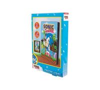 Fizz Creations Lampe d'ambiance Sonic Poster avec fonction lumineuse en plastique multicolore