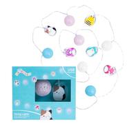 Fizz Creations Squishmallows Guirlande lumineuse | Sous licence officielle | Alimentée par USB | Lumières LED vibrantes | Pendentifs lumineux pour chambre à coucher