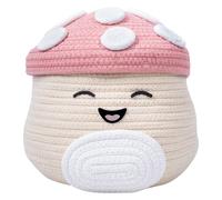 Fizz Creations Squishmallows Malcolm the Mushroom Woven Storage Basket With Lid