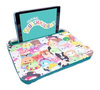 Fizz Creations Squishmallows Table Ordinateur Portable avec Support pour Tablette pour Regarder les Mains Libres Dessous en Velours Bleu Sarcelle pour une Meilleure Prise en Main