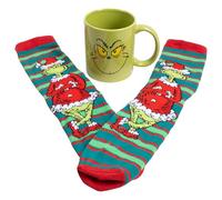 Fizz Creations The Grinch Mug & Socks Set Chaussettes de Noël & Tasse en céramique avec Dr Seus's The Grinch