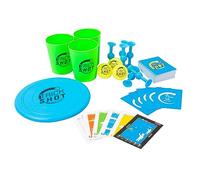 Fizz Creations – Jeu Trick Shot The Game – Tasses, balles ping-pong, fléchettes adhésives, disque