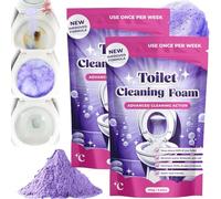 FizzClean Lot de 2 nettoyants pour toilettes FizzClean - Mousse nettoyante pour toilettes sans frottement, poudre anti-calcaire - Mousse Insta-Action FizzClean pour des toilettes propres et