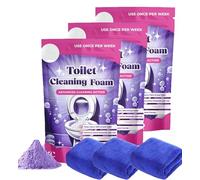 FizzClean Mousse nettoyante pour toilettes,Fizz Clean Mousse de nettoyage Insta-Action,pour toilettes propres et étincelantes,poudre anticalcaire moussante nettoyante pour toilettes (3 Set)