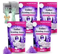 Fizzclean Nettoyant Pour Toilettes, 2026 Nouvelle Fizzclean Toilette Nettoyage Mousse, Nettoyants Wc Sans Contact, Nettoyage Sans Effort, No Scrub Cleaning, Nettoyant Wc Surpuissant Tartre (4PCS)