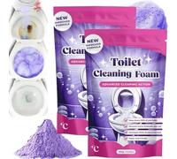 Fizzclean Nettoyant WC, Nouvelle mousse nettoyante WC Fizzclean, Mousse pour une propreté éclatante, Poudre nettoyantes effervescente, Poudre nettoyantes moussante sans contact