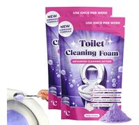 Fizzclean Toilet Cleaner, Touch Free Fizzy Foam Toilet Cleaner, Insta-Action Fizzclean Foam, Touch Free Foaming Toilet Cleaner Détartrant en poudre (2pcs)