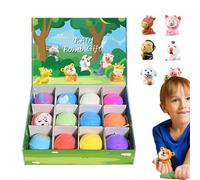 Fizzy Balls - Handmade Organic Ball Set with Surprise Toys, 12-Piece Natural Moisturizing | Fun Safe Toy for Kids Relaxing Bubble Gentle Skin Care Home Spa Playtime Gift Set