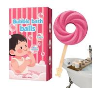 Fizzy Bath Balls For Kids - Lollipop Shape Bathing Product, Bubble Bath Balls, Fun Baths Time Toy, Colorful Effervescent Baths Bombs With Boys Girls Birthday Holiday Playdates Summer Travel Bathroom T