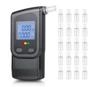 Fizzyo Ethylotest Professionnel, Ethylometre Electronique avec 20 Embouts, Portable Alcotest de Haute Précision avec Mémoire Affichage Numérique Alcootest Électronique pour Usage Personnel Domestique