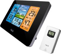 FJ3373 Station météo numérique multifonctions Réveil LCD Météo intérieure extérieure Baromètre Thermomètre Hygromètre avec capteur extérieur Cordon d'alimentation USB