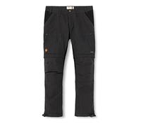 Fjällräven - Abisko Lite Trekking Zip-Off Trousers - Pantalon de trekking - 58 - Regular - dark grey / black
