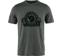 Fjällräven – T-shirt Abisko Wool Classic – Laine, manches courtes – Gris M Homme