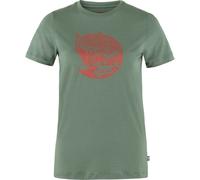 Fjällräven - Abisko Wool Fox SS - T-shirt femme Patina Green / Terracotta Brown - XXS