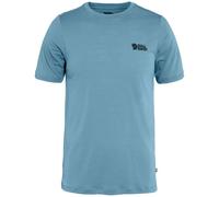 Fjällräven - Abisko Wool Logo SS - T-shirt en laine mérinos homme Dawn Blue - XXL