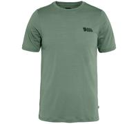 Fjallraven 86977-614 Abisko Wool Logo SS M T-Shirt Homme Patina Green Taille M