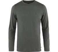 Fjällräven - Abisko Wool LS - T-shirt en laine mérinos homme Basalt - S