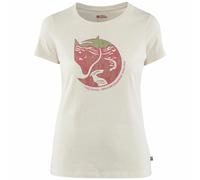 Fjällräven Arctic Fox Print Damen T-Shirt Polarfuchs Fuchs Freizeitshirt Blanc
