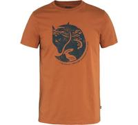 Fjällräven T-shirt Arctic Fox coton organique terracotta marron XS Homme