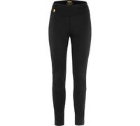 Fjällräven Bergtagen Merino 190 LJ Pantalon de Compression pour Femme, Noir, Taille L