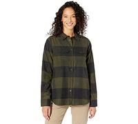 Fjällräven Canada Shirt W T-Shirt à Manches Longues Femme Deep Forest-Dark Grey FR: S (Taille Fabricant: S)