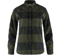 Fjällräven Canada Shirt W T-Shirt à Manches Longues Femme Deep Forest-Dark Grey FR: XS (Taille Fabricant: XS)