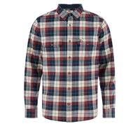 Fjällräven - Singi Heavy Flannel Shirt - Chemise - L - dark navy / maroon