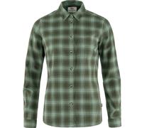 Fjällräven Chemise en flanelle Övik W, 662-614 Deep Forest-Patina Green, XS