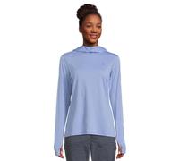 Fjällräven Femme Abisko Sun-Hoodie Sweatshirt, Bleu Outremer, XS EU