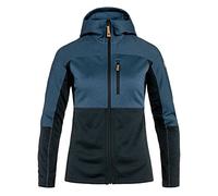 Fjällräven Femme Abisko Trail Fleece W / Jacket, Bleu Marine Foncé - Indigo, S EU