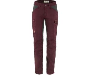 Fjällräven Femme Kaipak Trousers Curved W Pants, Dark Garnet-Dark Grey, 38 EU