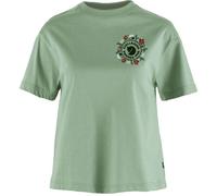 Fjällräven - Fjällblomster Logo T-Shirt - T-shirt femme Misty Green - XXS