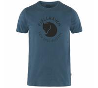 Fjällräven Fox T-Shirt Loisirs Extérieur fuchs Imprimé Bleu Neuf