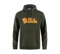 Fjall Raven - Sweat à capuche en coton - Fjällräven Logo Hoodie M Deep Forest pour Homme en Coton - Taille S - Vert Vert S