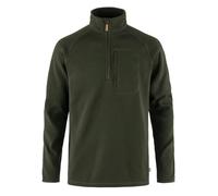 Fjällräven Homme Övik Fleece Half Zip Sweatshirt, Deep Forest, L