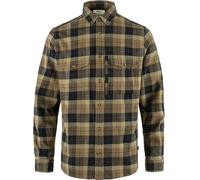 Fjällräven Homme Värmland Heavy Flannel Shirt, Dark Sand/Dark Navy, S