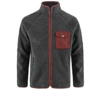 Fjällräven Homme Vardag Pile Fleece, Dark Grey/Maroon, L