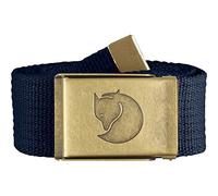 FJÄLLRÄVEN Mixte Canvas Brass Belt 4 Cm Ceinture, Multicolore (Dark Navy (Bleu Foncé), Taille unique 120 cm EU