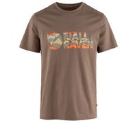 Fjällräven - Multicolor Logo T-Shirt - T-shirt - XL - suede brown