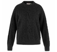 Fjällräven Övik Cable Knit Sweatshirt Noir M Femme