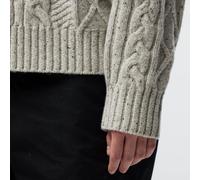 Fjällräven - Women's Övik Cable Knit - Pull en laine - L - fog