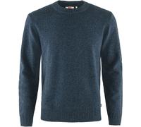 Fjällräven Övik Col Rond Pull Hommes Pull en Tricot Laine Bleu Neuf