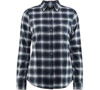 FJÄLLRÄVEN Övik Flannel Shirt W T-Shirt à Manches Longues Femme Bleu (Dark Navy), S