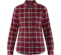 Fjällräven Övik Flannel Shirt W T-Shirt à Manches Longues Femme Deep Red FR: M (Taille Fabricant: M)