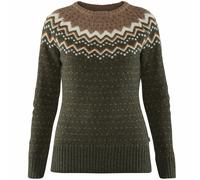 Fjällräven Övik Knit Sweater Damen-Strickpullover Pullover Wollpullover Olive