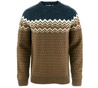 Fjall Raven - Pull en laine - Övik Knit Sweater M Dark Oak Navy pour Homme en Laine - Taille M - Marron Marron M